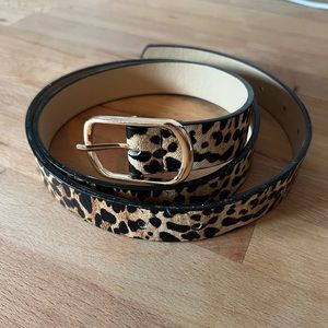 Cheetah print belt